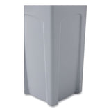 Rubbermaid® Commercial Untouchable Square Waste Receptacle, 23 gal, Plastic, Gray (RCP356988GY) Each