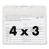 Advantus PVC-Free Badge Holders, Horizontal, Clear 4.5" x 4" Holder, 4.13" x 3.13" Insert, 50/Pack (AVT75603) Pack of 25