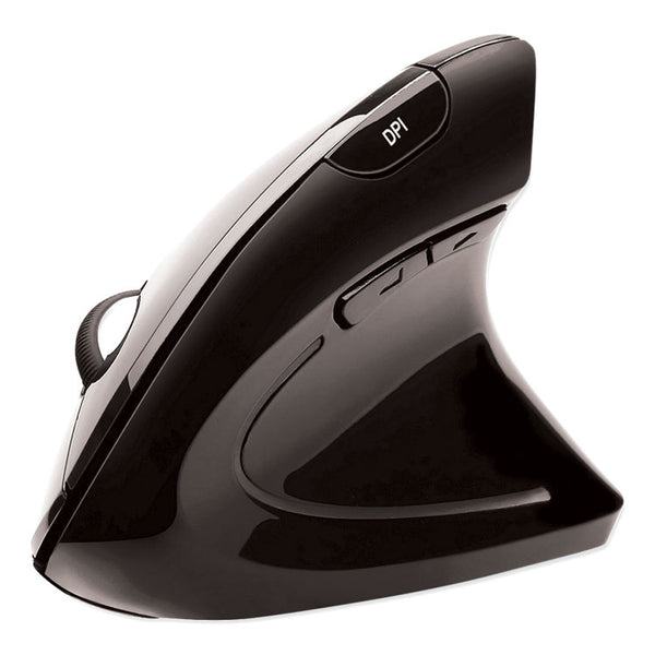Adesso iMouse E10 Wireless Vertical Ergonomic USB Mouse, 2.4 GHz Frequency/33 ft Wireless Range, Right Hand Use, Black (ADEIMOUSEE10) Each