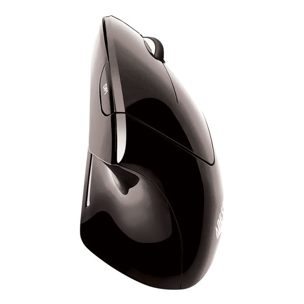 Adesso iMouse E10 Wireless Vertical Ergonomic USB Mouse, 2.4 GHz Frequency/33 ft Wireless Range, Right Hand Use, Black (ADEIMOUSEE10) Each
