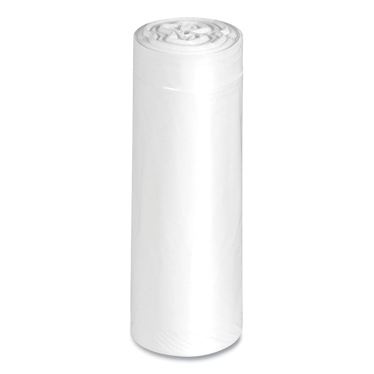 Earthsense® Commercial Linear-Low-Density Recycled Tall Kitchen Bags, 13 gal, 0.85 mil, 24" x 33", White, 15 Bags/Roll, 10 Rolls/Box (WBIRNW1K150V) Box of 150