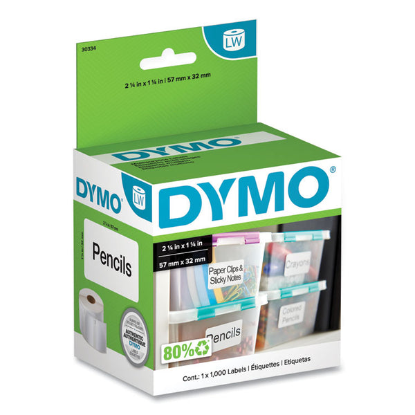 DYMO® LabelWriter Address Labels, 1.25'' x 2.25'', White, 1,000 Labels/Roll (DYM30334)