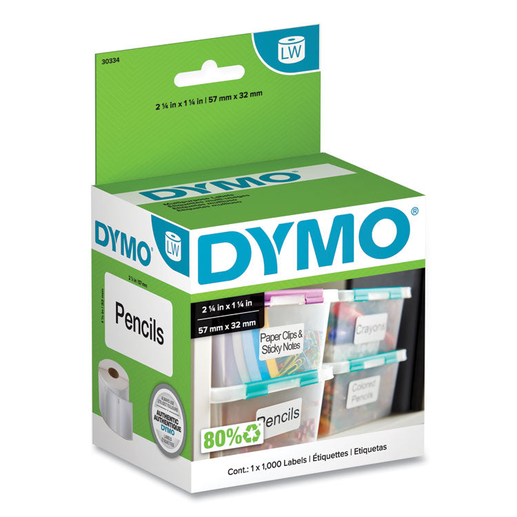 DYMO® LabelWriter Address Labels, 1.25'' x 2.25'', White, 1,000 Labels/Roll (DYM30334)