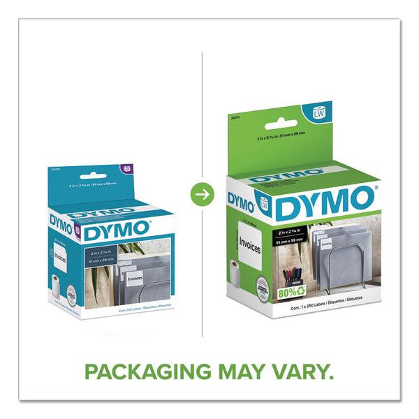 DYMO® LabelWriter Multipurpose Labels, 2" x 2.31", White, 250 Labels/Roll (DYM30370)