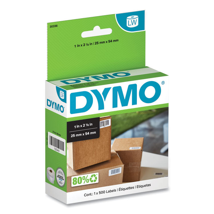 DYMO® LabelWriter Multipurpose Labels, 1" x 2.12", White, 500 Labels/Roll (DYM30336)