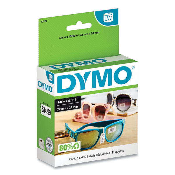 DYMO® LW Price Tag Labels, 0.93" x 0.87", White, 400 Labels/Roll (DYM30373)