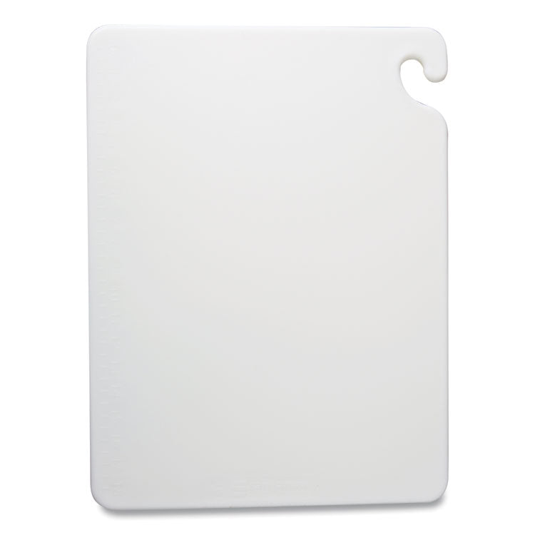 San Jamar® Cut-N-Carry Color Cutting Boards, Plastic, 20 x 15 x 0.5, White (SJMCB152012WH) Each