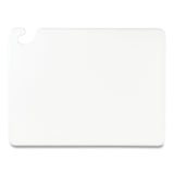 San Jamar® Cut-N-Carry Color Cutting Boards, Plastic, 20 x 15 x 0.5, White (SJMCB152012WH) Each