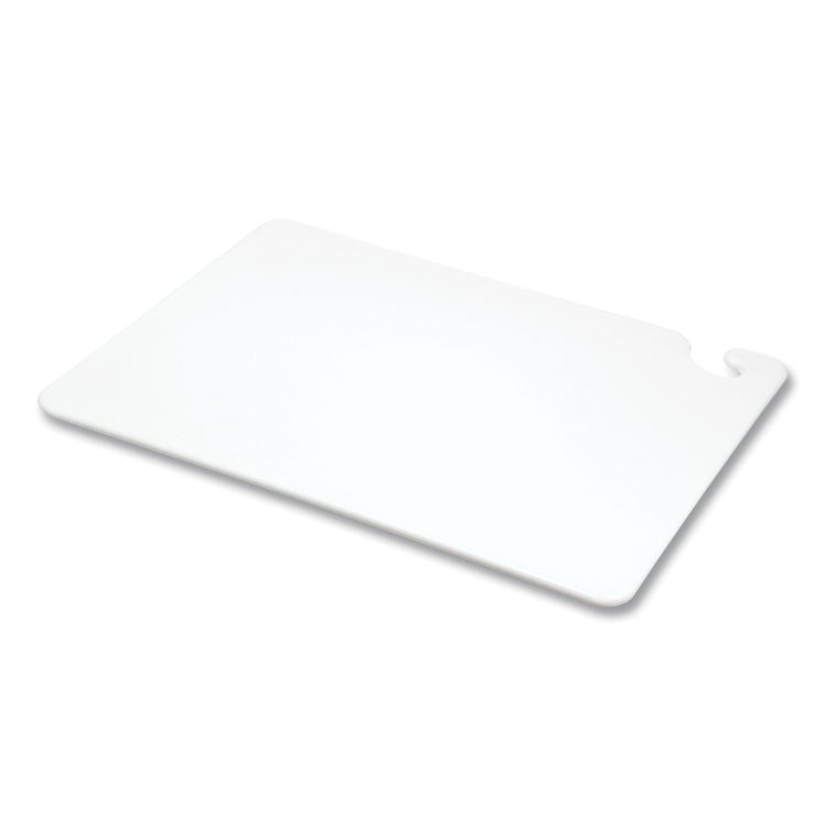 San Jamar® Cut-N-Carry Color Cutting Boards, Plastic, 20 x 15 x 0.5, White (SJMCB152012WH) Each