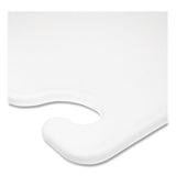 San Jamar® Cut-N-Carry Color Cutting Boards, Plastic, 20 x 15 x 0.5, White (SJMCB152012WH) Each