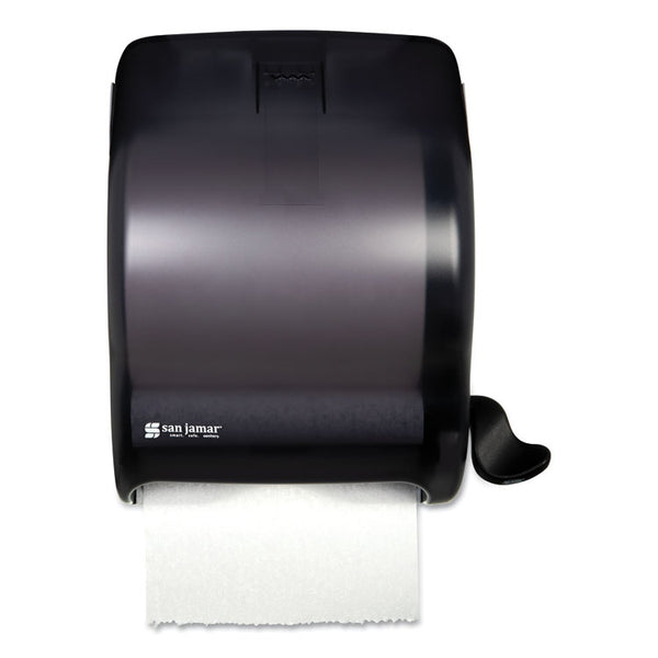 San Jamar® Element Lever Roll Towel Dispenser, Classic, 12.5 x 8.5 x 12.75, Black Pearl (SJMT950TBK)