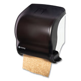 San Jamar® Element Lever Roll Towel Dispenser, Classic, 12.5 x 8.5 x 12.75, Black Pearl (SJMT950TBK) Each