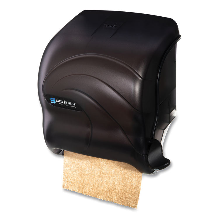 San Jamar® Element Lever Roll Towel Dispenser, Oceans, 12.5 x 8.5 x 12.75, Black Pearl (SJMT990TBK) Each