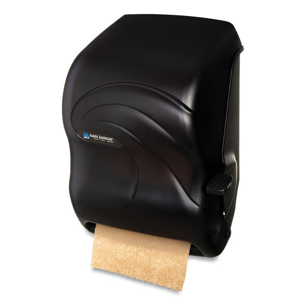 San Jamar® Lever Roll Towel Dispenser, Oceans, 12.94 x 9.25 x 16.5, Black Pearl (SJMT1190TBK)