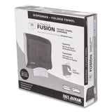 San Jamar® Ultrafold Fusion C-Fold and Multifold Towel Dispenser, 11.5 x 5.5 x 11.5, Black (SJMT1755TBK) Each