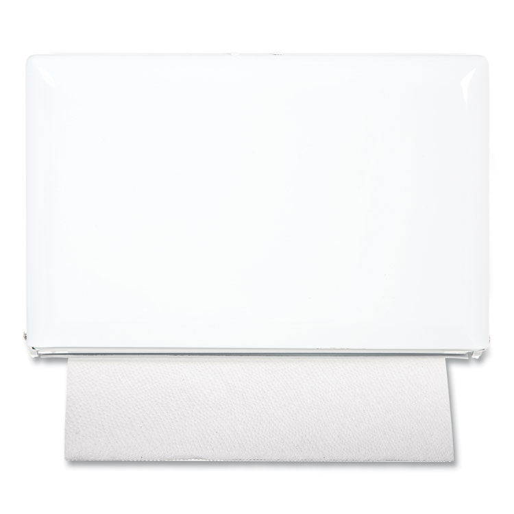 San Jamar® Singlefold Paper Towel Dispenser, 10.75 x 6 x 7.5, White (SJMT1800WH)