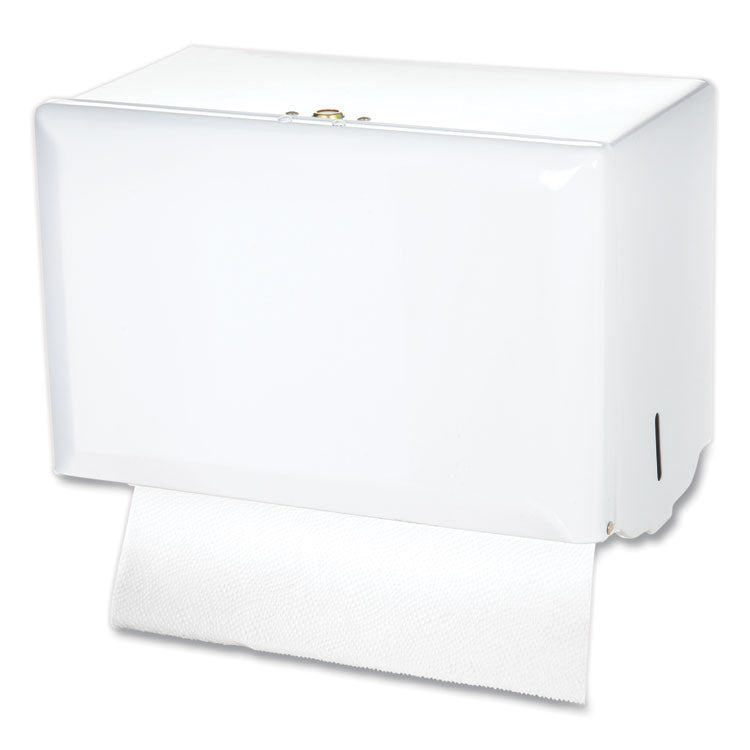 San Jamar® Singlefold Paper Towel Dispenser, 10.75 x 6 x 7.5, White (SJMT1800WH) Each