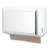 San Jamar® Singlefold Paper Towel Dispenser, 10.75 x 6 x 7.5, White (SJMT1800WH)