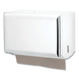 San Jamar® Singlefold Paper Towel Dispenser, 10.75 x 6 x 7.5, White (SJMT1800WH) Each