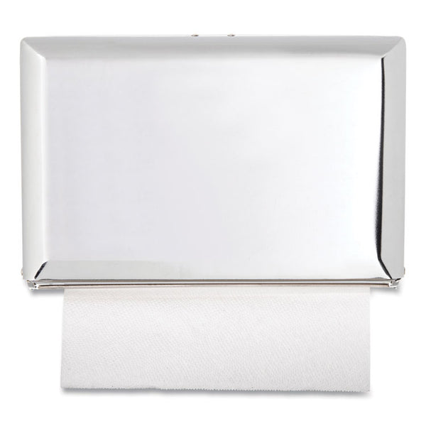 San Jamar® Singlefold Paper Towel Dispenser, 10.75 x 6 x 7.5, Chrome (SJMT1800XC)