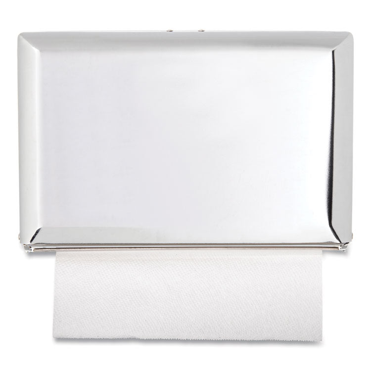 San Jamar® Singlefold Paper Towel Dispenser, 10.75 x 6 x 7.5, Chrome (SJMT1800XC) Each