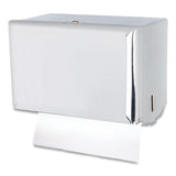 San Jamar® Singlefold Paper Towel Dispenser, 10.75 x 6 x 7.5, Chrome (SJMT1800XC) Each