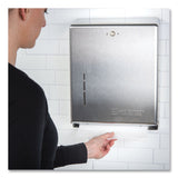 San Jamar® C-Fold/Multifold Towel Dispenser, 11.38 x 4 x 14.75, Stainless Steel (SJMT1900SS)