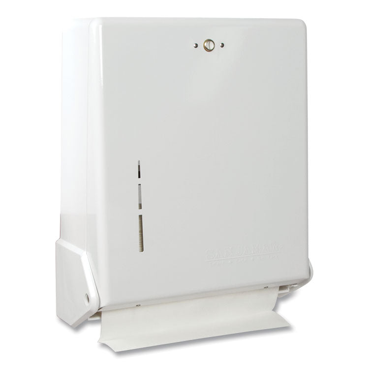 San Jamar® True Fold C-Fold/Multifold Paper Towel Dispenser, 11.63 x 5 x 14.5, White (SJMT1905WH) Each