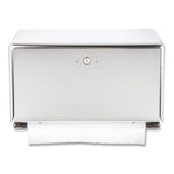 San Jamar® Mini C-Fold/Multifold Towel Dispenser, 11.13 x 3.88 x 7.88, Chrome (SJMT1950XC)