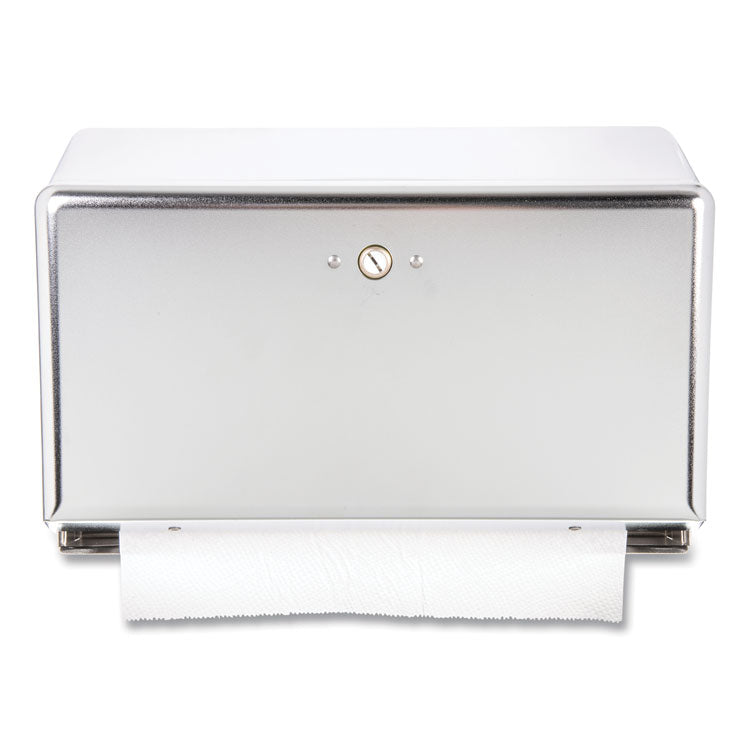 San Jamar® Mini C-Fold/Multifold Towel Dispenser, 11.13 x 3.88 x 7.88, Chrome (SJMT1950XC) Each