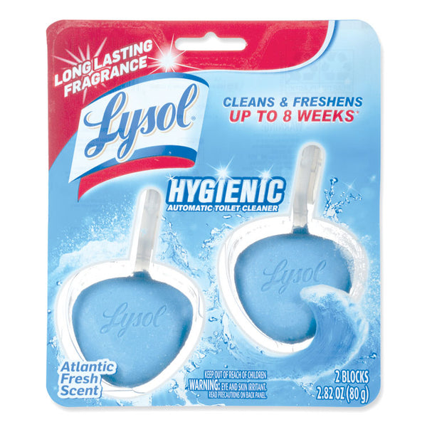 LYSOL® Brand Hygienic Automatic Toilet Bowl Cleaner, Atlantic Fresh, 2/Pack (RAC83721)