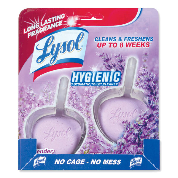 LYSOL® Brand Hygienic Automatic Toilet Bowl Cleaner, Cotton Lilac, 2/Pack (RAC83722) Each