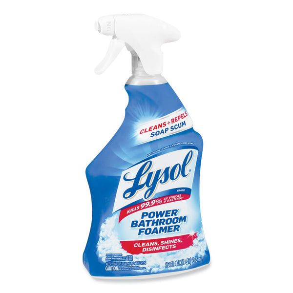 LYSOL® Brand Disinfectant Power Bathroom Foamer, Liquid, Atlantic Fresh, 32 oz Spray Bottle (RAC02699)