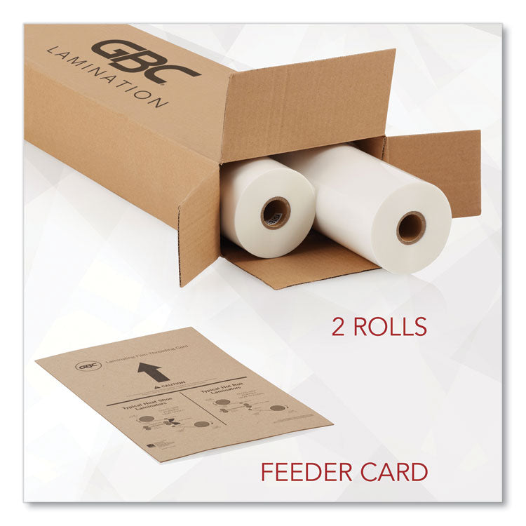 GBC® NAP-Lam I Roll Film, 3 mil, 25" x 250 ft, Gloss Clear, 2/Box (GBC3000024) 2 Rolls