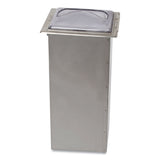 San Jamar In-Counter Napkin Dispenser, 7 x 5.5 x 19.63, Clear/Stainless Steel (SJMH2003CLSS) Each