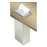 San Jamar In-Counter Napkin Dispenser, 7 x 5.5 x 19.63, Clear/Stainless Steel (SJMH2003CLSS) Each