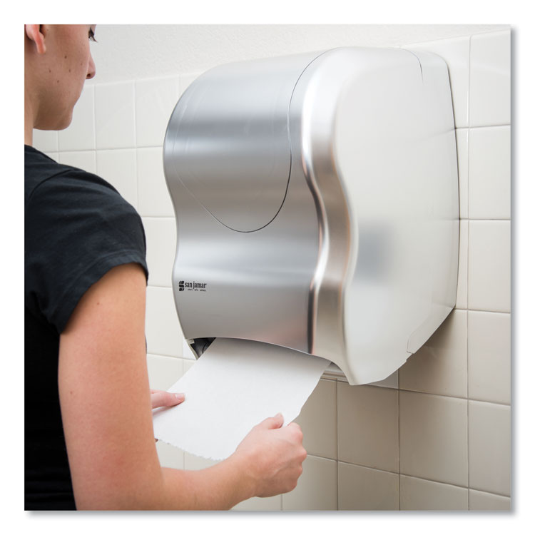 San Jamar® Tear-N-Dry Touchless Roll Towel Dispenser, 16.75 x 10 x 12.5, Silver (SJMT1370SS) Each