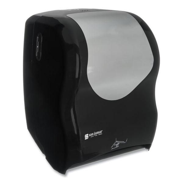 San Jamar® Smart System with iQ Sensor Towel Dispenser, 16.5 x 9.75 x 12, Black/Silver (SJMT1470BKSS)