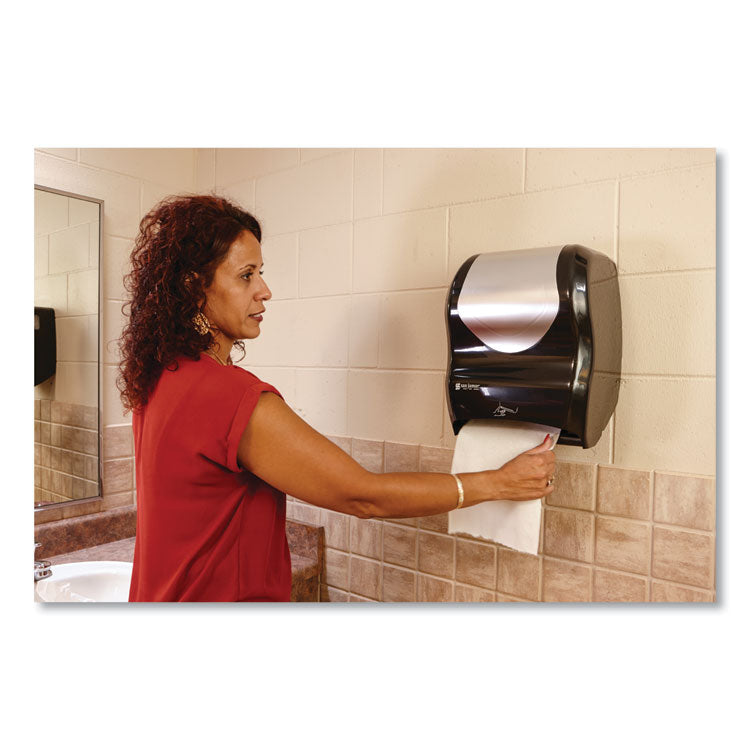 San Jamar® Smart System with iQ Sensor Towel Dispenser, 16.5 x 9.75 x 12, Black/Silver (SJMT1470BKSS) Each