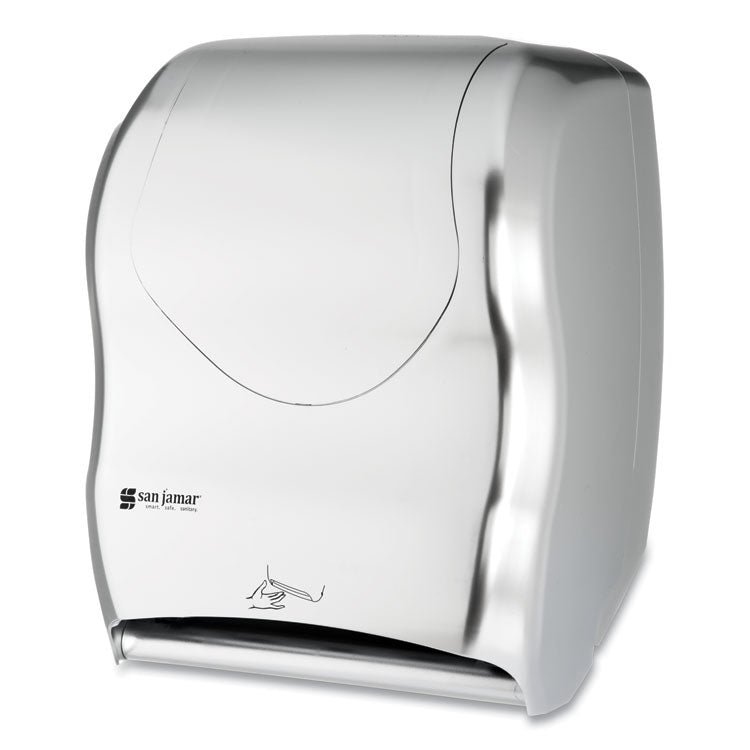 San Jamar® Smart System with iQ Sensor Towel Dispenser, 16.5 x 9.75 x 12, Silver (SJMT1470SS) Each