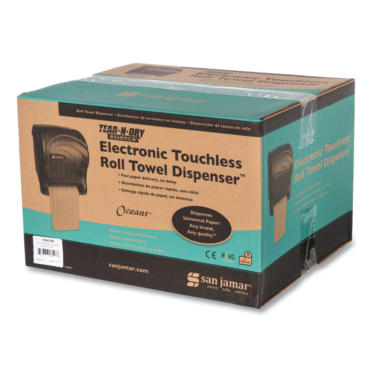 San Jamar® Tear-N-Dry Essence Touchless Towel Dispenser, 11.75 x 9.13 x 14.44, Black Pearl (SJMT8090TBK) Each