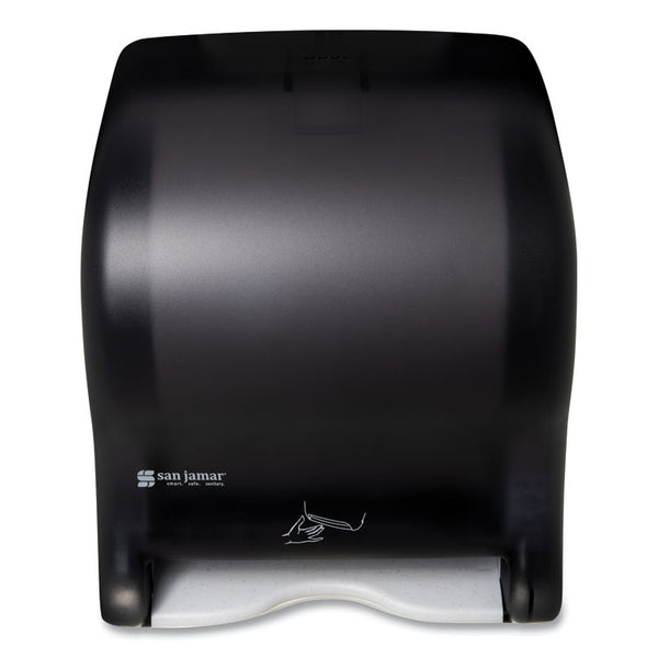 San Jamar® Smart Essence Electronic Roll Towel Dispenser, 11.88 x 9.1 x 14.4, Black (SJMT8400TBK)