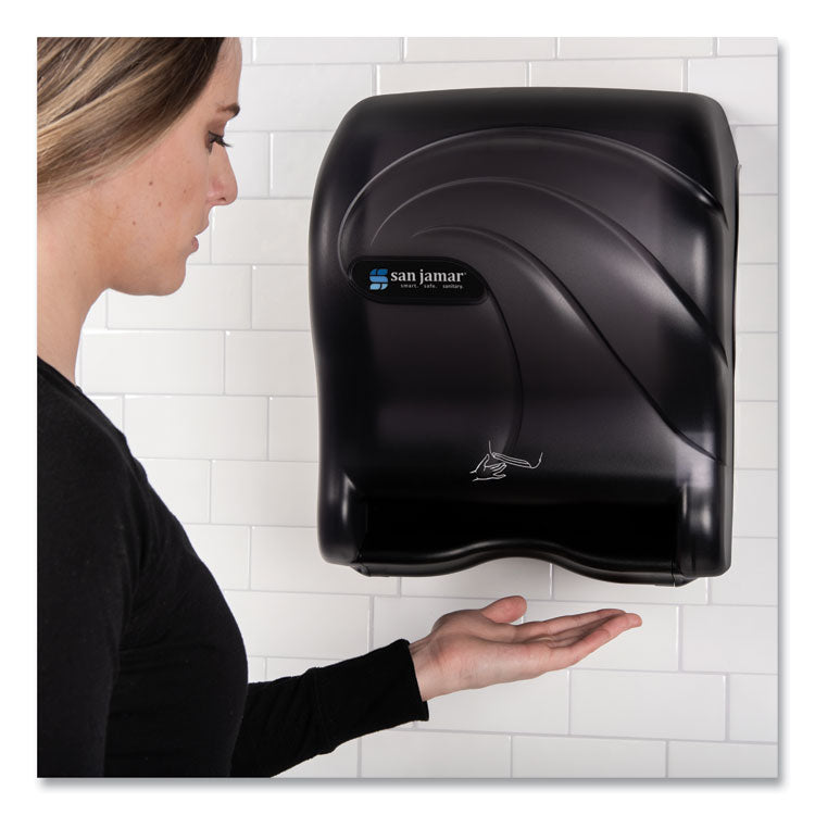 San Jamar® Oceans Smart Essence Electronic Towel Dispenser, 11.88 x 9.1 x 14.4, Black (SJMT8490TBK) Each