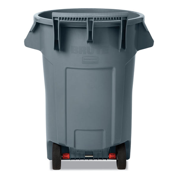 Rubbermaid® Commercial Vented Wheeled BRUTE Container, 44 gal, Plastic, Gray (RCP2131929)