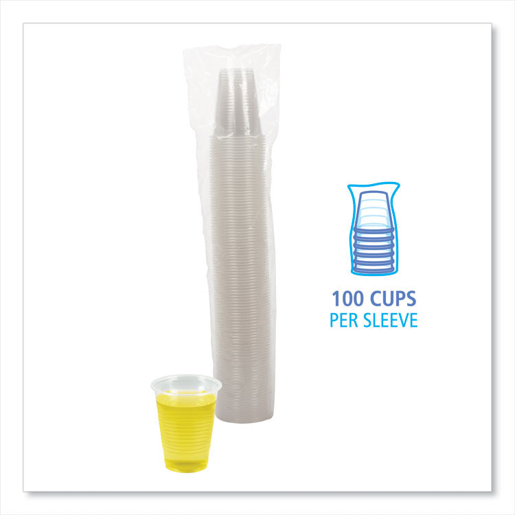 Boardwalk® Translucent Plastic Cold Cups, 7 oz, Polypropylene, 100/Pack (BWKTRANSCUP7PK)