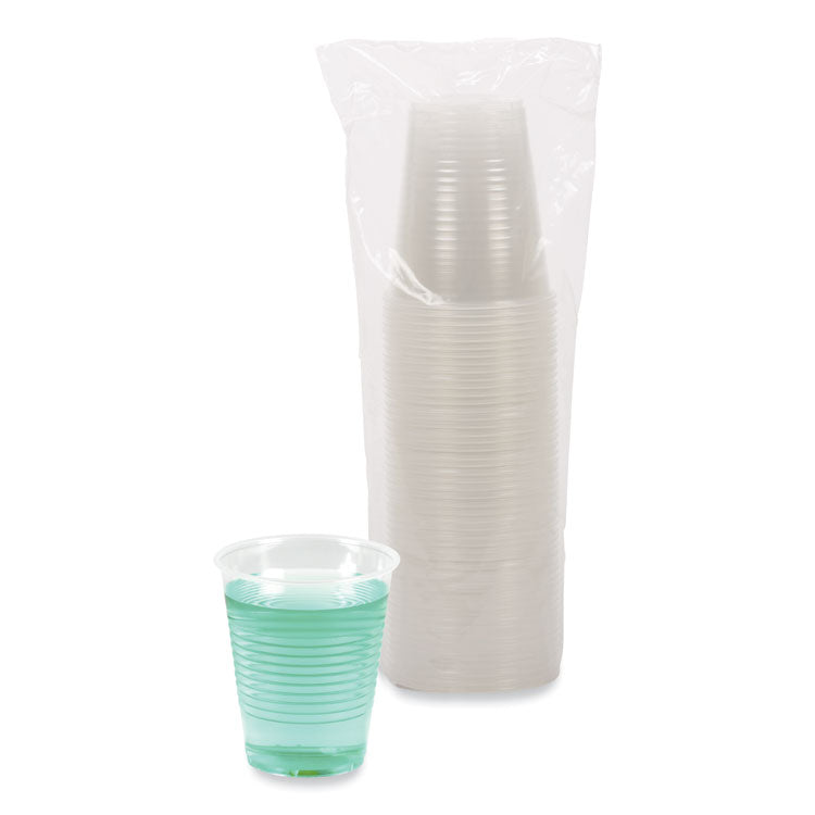 Boardwalk® Translucent Plastic Cold Cups, 12 oz, Polypropylene, 50 Cups/Sleeve, 20 Sleeves/Carton (BWKTRANSCUP12CT)