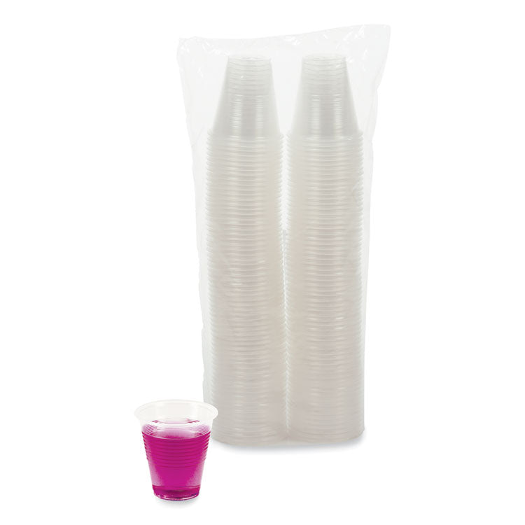 Boardwalk® Translucent Plastic Cold Cups, 3 oz, Polypropylene, 125/Pack (BWKTRANSCUP3PK)