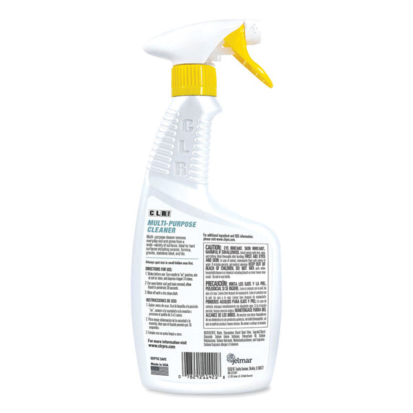 CLR PRO® Multi-Purpose Cleaner, Lemon Scent, 32 oz Bottle, 6/Carton (JELFMMPC326PRO) Case of 6