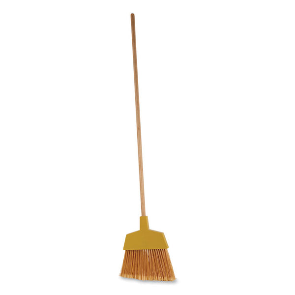 Boardwalk® Angler Broom, 53" Handle, Yellow, 12/Carton (BWK932ACT)