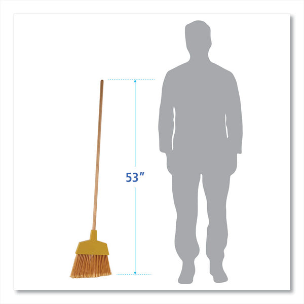 Boardwalk® Angler Broom, 53" Handle, Yellow (BWK932AEA)